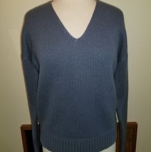 THEORY Cashmere Relaxed V Neck sz P